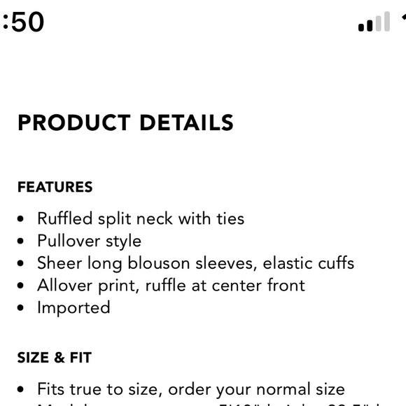 Kobi Halperin Paisley Printed Ruffled Long Sleeve Blouse, Size S - Picture 15 of 15